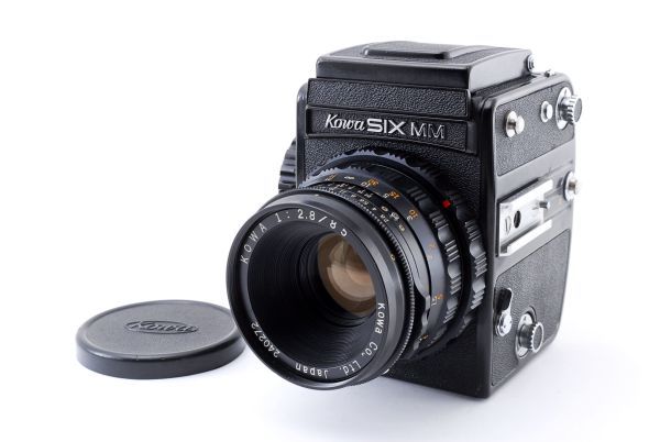 フィルムカメラ Kowa Six 85mm F2.8 #619-2 KOWA SIX MM コーワ シックス Black 6x6 Film Camera + 85mm f2.8 Lens