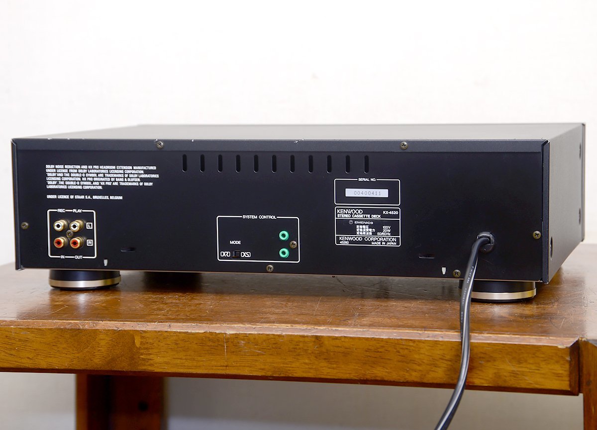 KENWOOD KX-4520 カセットデッキ リモコン付き 再生・録音OK KX-4520