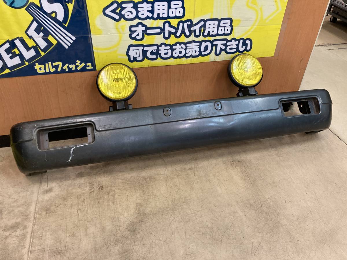 スズキ ジムニー JA11 純正 フロントバンパー フォグランプ付 中古 