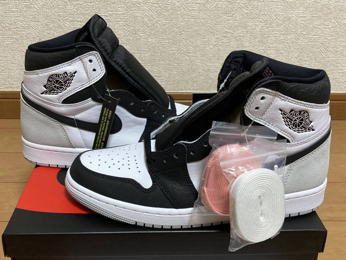 即決新品】NIKE AIR JORDAN 1 RETRO HIGH OG 27.0cm WHITE/BLEACHED 