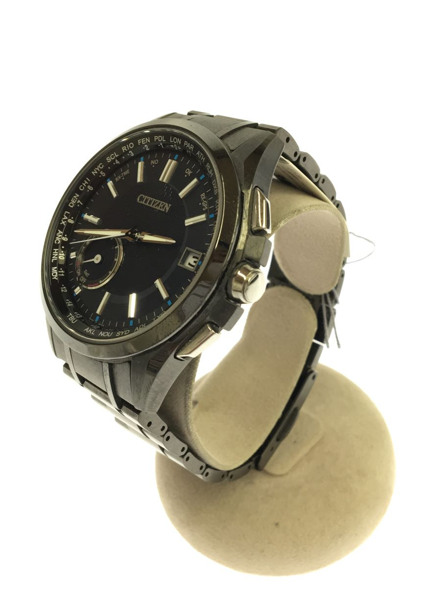 CITIZEN◇F150-T021590/ソーラー腕時計/アナログ/ステンレス/NVY/BLK