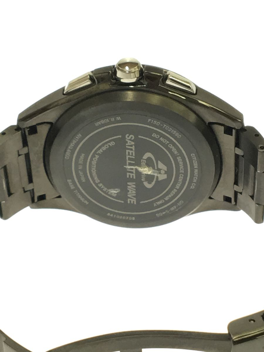 CITIZEN◇F150-T021590/ソーラー腕時計/アナログ/ステンレス/NVY/BLK