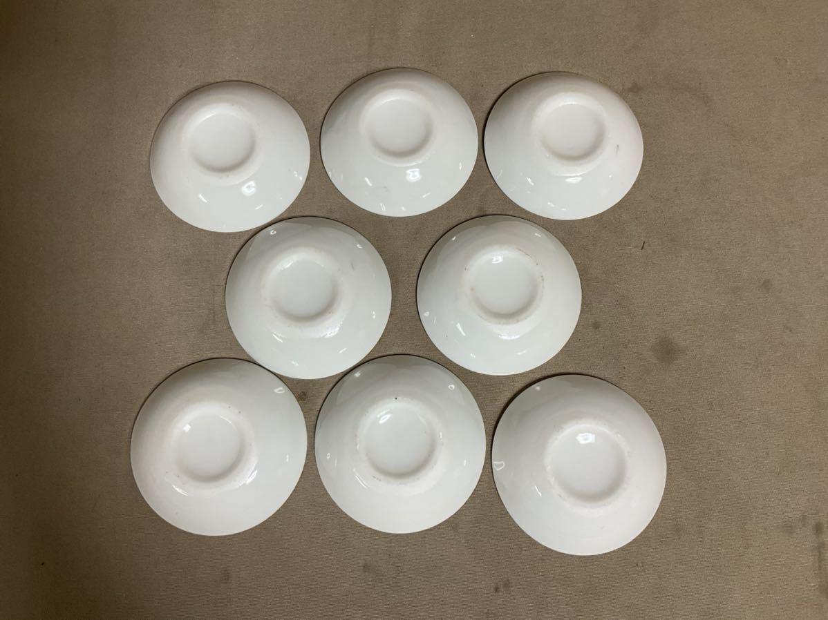 ZM74 神棚　神具　陶器　米　盛り塩　皿　(中)4枚　(小)8枚_10