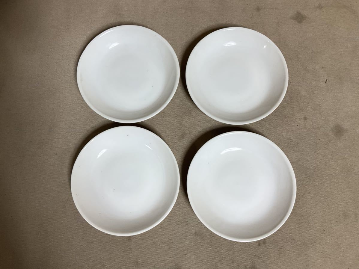 ZM74 神棚　神具　陶器　米　盛り塩　皿　(中)4枚　(小)8枚_7