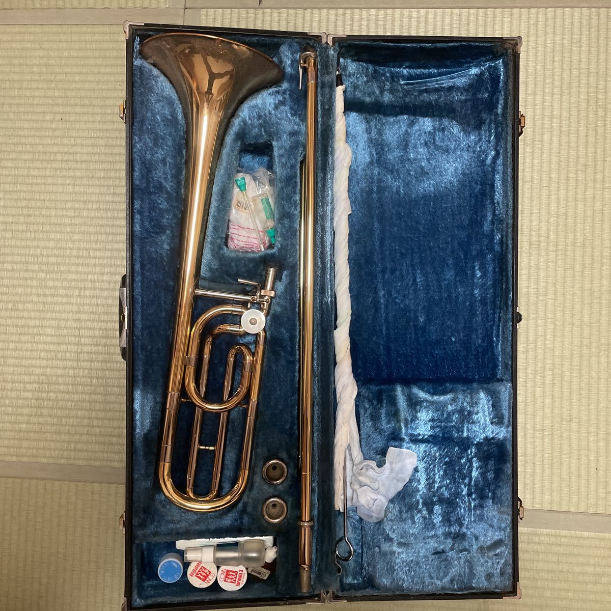 YAMAHA JAPAN トロンボーン+マウスピース+ハードケース付 中古 YAMAHA マウスピース ハードケース 公式通販 バストロンボーン トロン