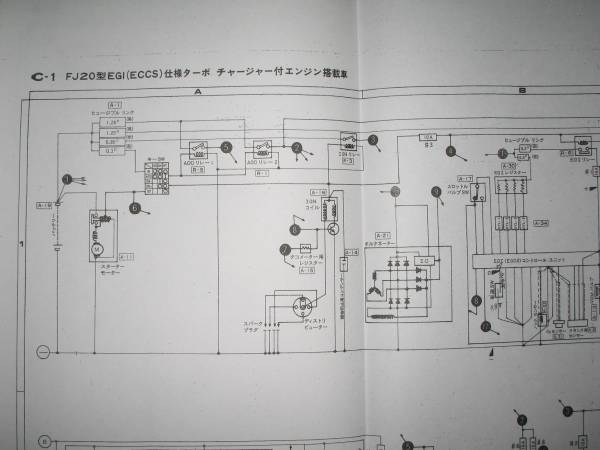 最安値☆スカイラインDR30型（FJ20ターボ）回路図・配線図集 1983年