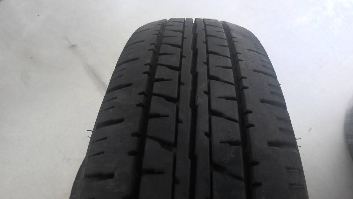 ☆★145R12　LT　6PR　ダンロップ　エナセーブ　VAN01　18年製造　4本セット　中古品★☆