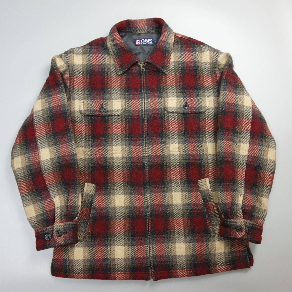 1円 極美品 90s CHAPS チャップス ラルフローレン 裏地キルティング 