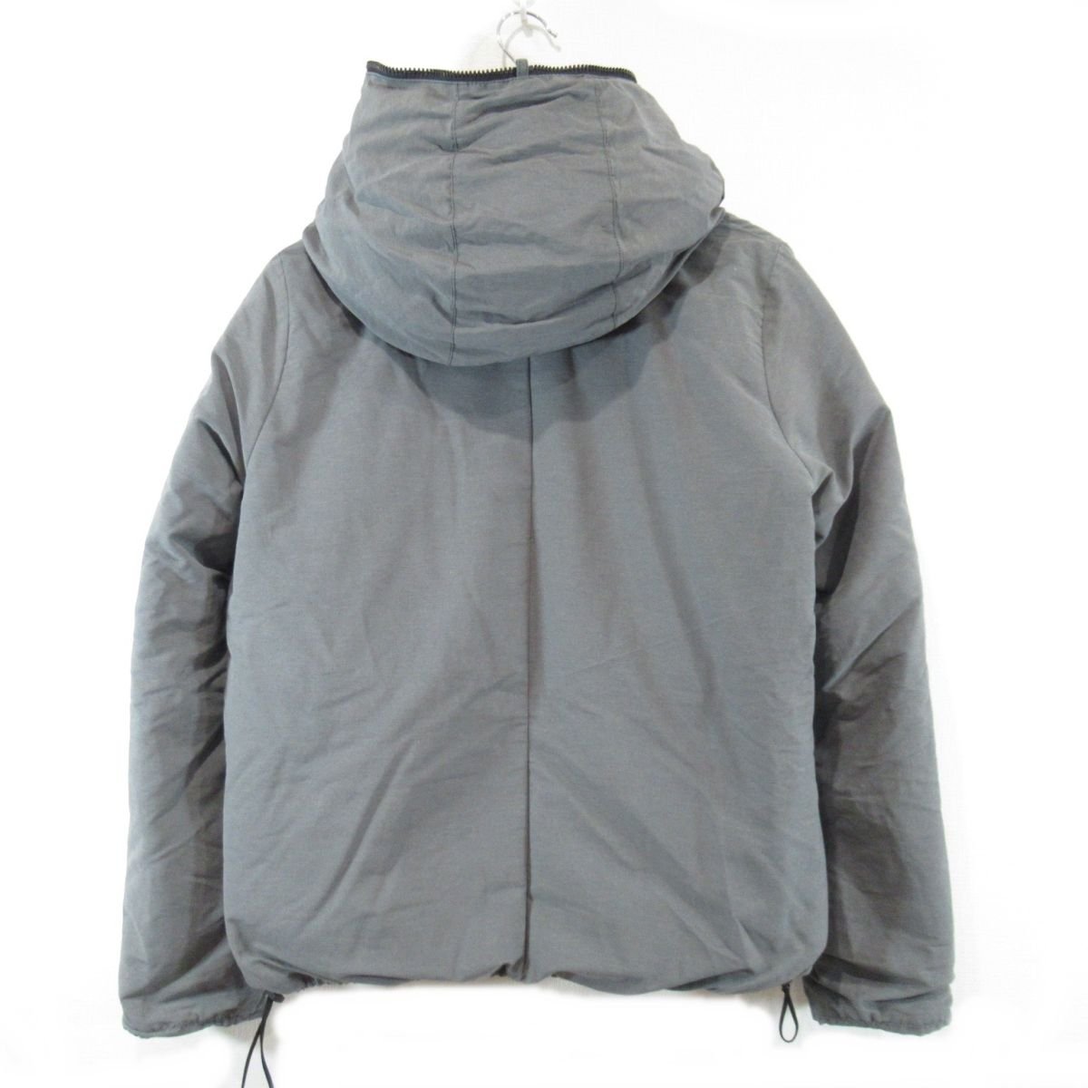 美品 DUVETICA デュベティカ 総柄×無地 リバーシブル フーデッド 