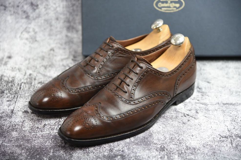 人気SALE，品質保証 Crockett&Jones クロケット&ジョーンズ クリフォード 5.5E 24cm程 ダークブラウンアンティーク 337ラスト ウイングチップ フルブローグ(6インチ以下)｜売買されたオークション情報、yahooの商 靴