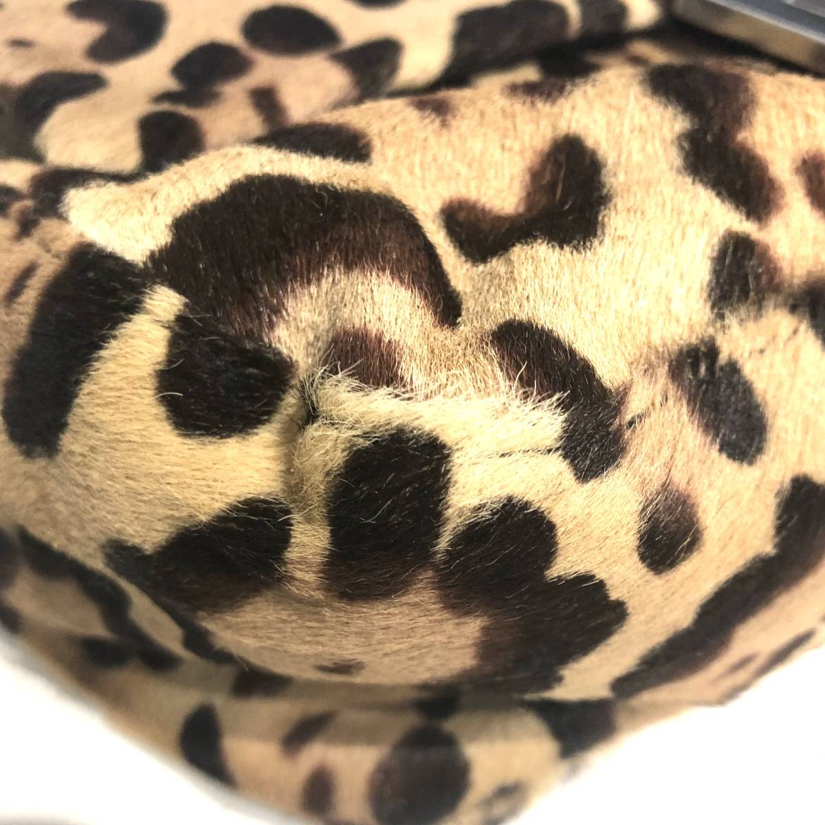 美品 フェンディ FENDI マンマバケット ハラコ ショルダーバッグ 
