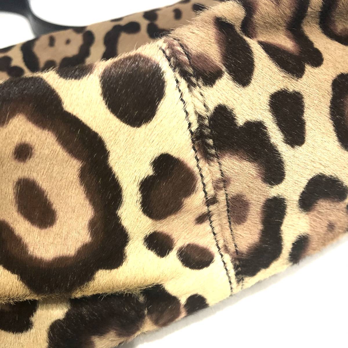 美品 フェンディ FENDI マンマバケット ハラコ ショルダーバッグ 