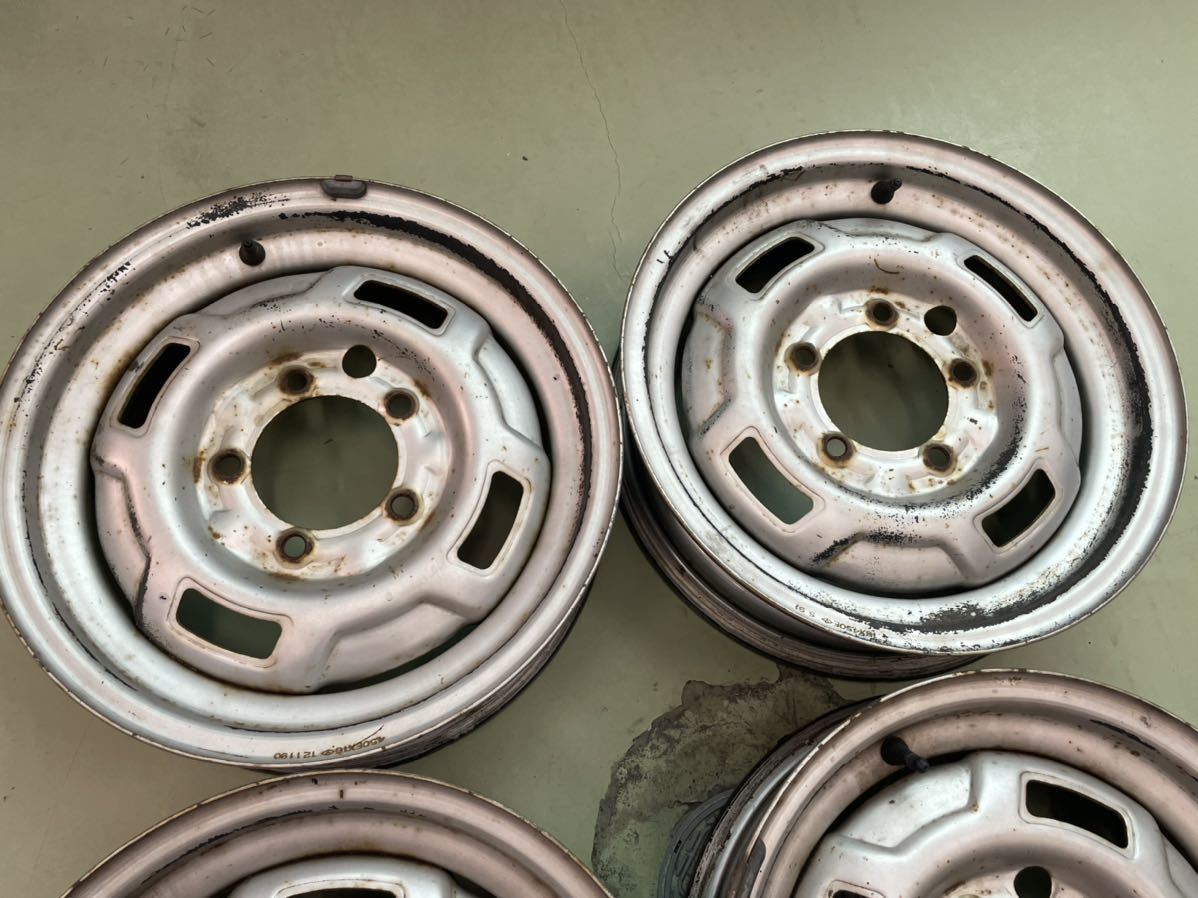 ジムニー SJ30 16インチ 5穴 純正ホイール 4本 16×4.5J PCD139.7 純正 SUZUKI スズキ 4.5J5HPCD139.7 SJ10 スチールホイール 純正ホイール（スチール） 公式通販