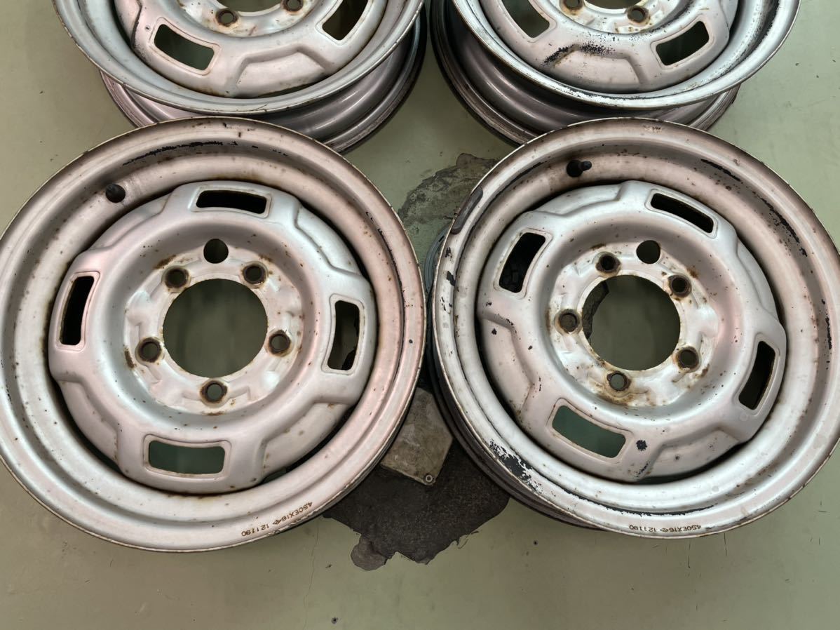 ジムニー SJ30 16インチ 5穴 純正ホイール 4本 16×4.5J PCD139.7 純正 SUZUKI スズキ 4.5J5HPCD139.7 SJ10 スチールホイール 純正ホイール（スチール） 公式通販