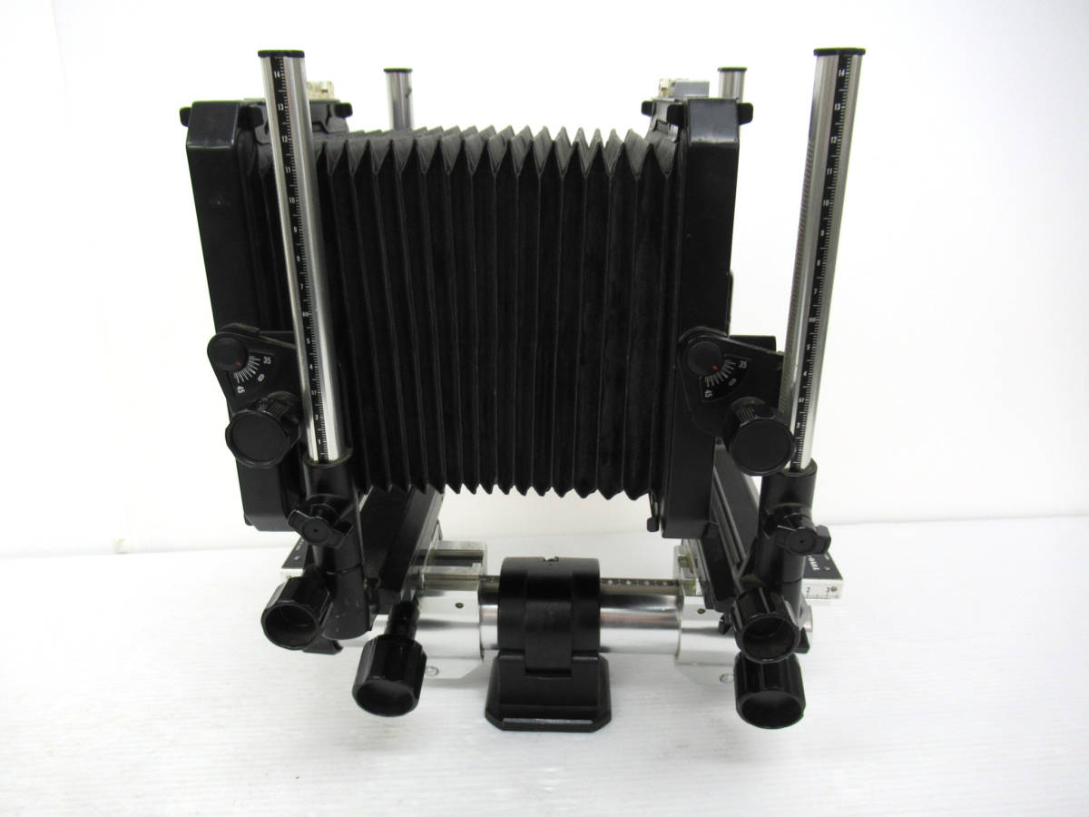 【TOYO/トヨ】申①86//TOYO-VIEW G/4×5大判カメラ/カットホルダー/ポラホルダー/フード他付属 TOYO 45G VIEW γH800-2K ビューカメラ FIELD（トヨフィールド）／大判カメラの「鉄板」実用機