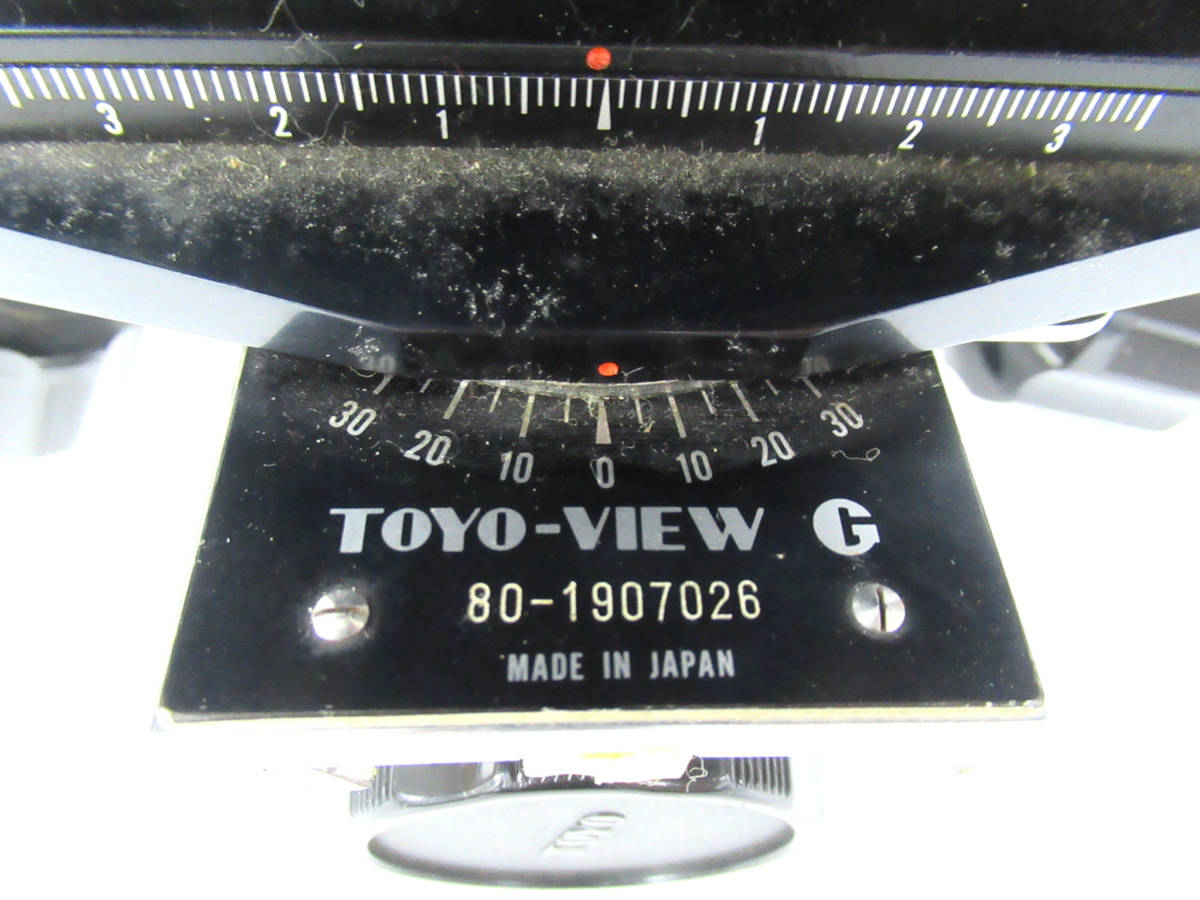 【TOYO/トヨ】申①86//TOYO-VIEW G/4×5大判カメラ/カットホルダー/ポラホルダー/フード他付属 TOYO 45G VIEW γH800-2K ビューカメラ FIELD（トヨフィールド）／大判カメラの「鉄板」実用機