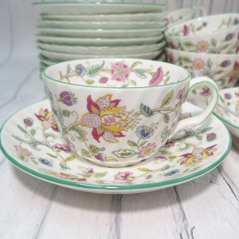 m002 D3【MINTON ミントン 大量 まとめ ハドンホール グリーン カップ 