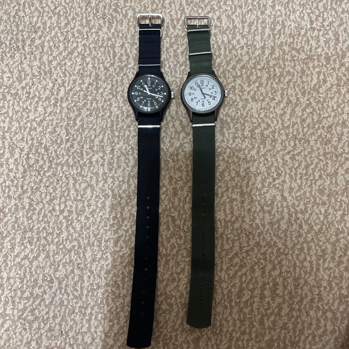 タイメックス TIMEX MK1 2本セット ブラック ホワイト phenix G10 NATO 