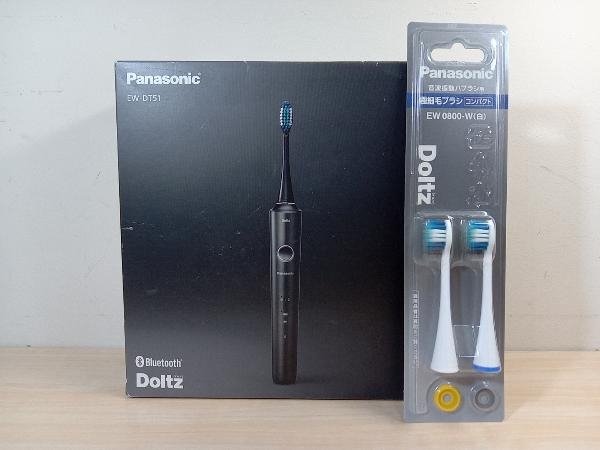 ドルツ パナソニック Panasonic - | 黒 EW-DT51-K 電動歯ブラシ 音波