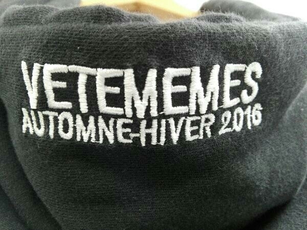 VETEMEMES TFD METAL LOGO HOODIE ロゴ パーカー 長袖 ブラック  