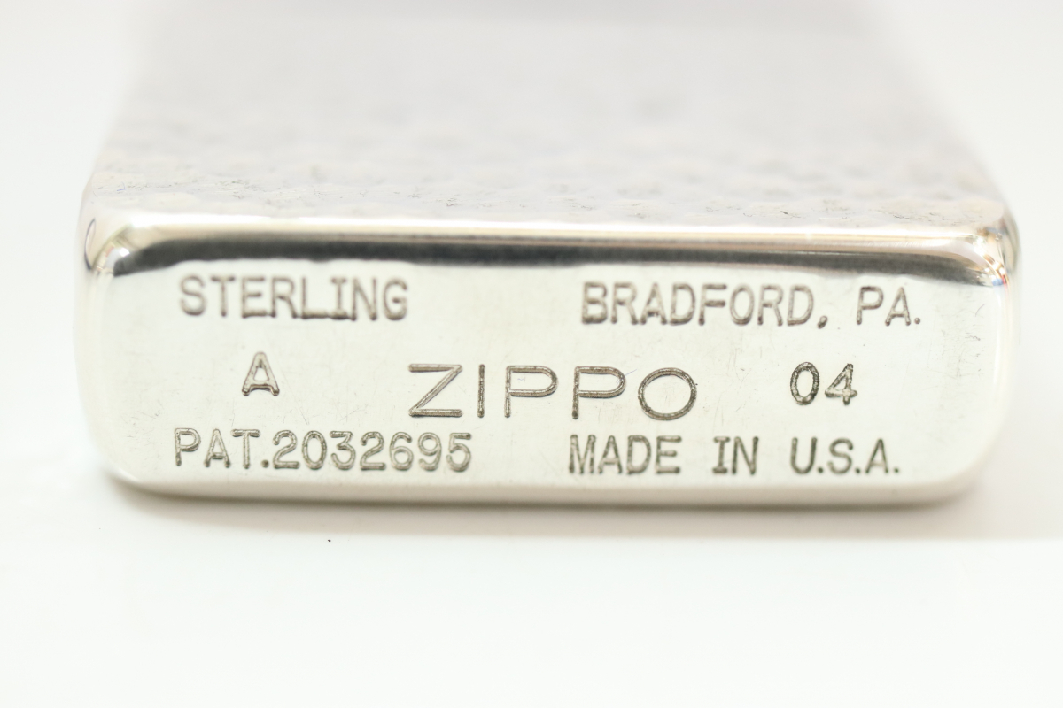 手彫り 純銀 ZIPPO スターリングシルバー両面 ライター 手彫り 純銀 ZIPPO スターリングシルバー両面 ライター