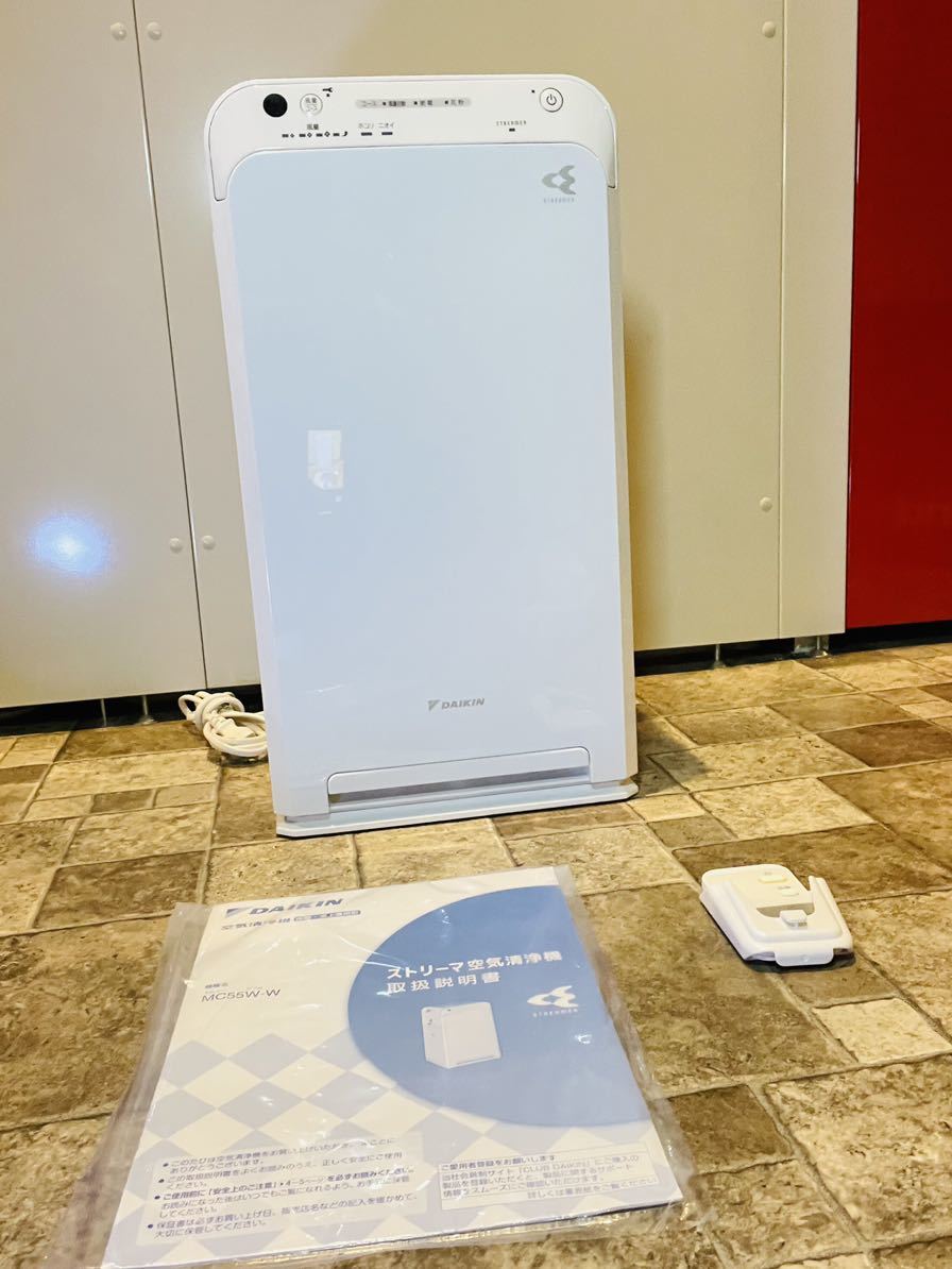 限定セール，最新作 ダイキン 空気清浄機 25畳 ホワイト 空気清浄機 MC55W-W(ダイキン)｜売買されたオークション情報、yahooの商品情報をアーカイブ公開 - オークファン ダイキン