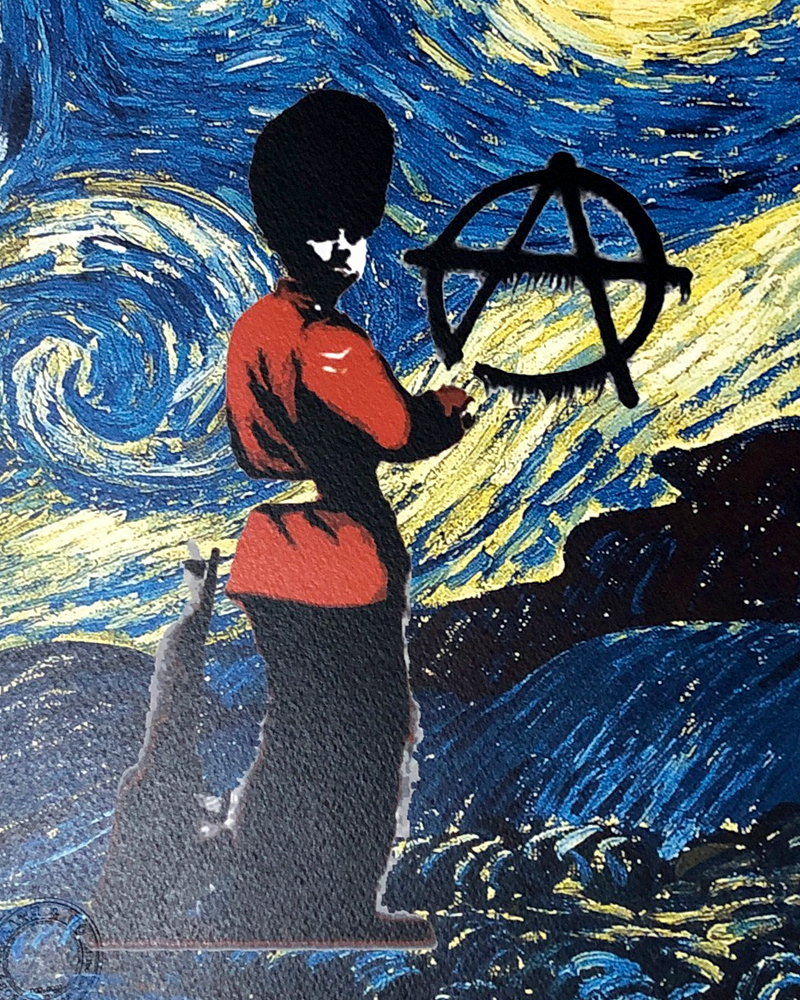 death nyc 世界限定100枚 バンクシー ゴッホ 星月夜 【公式通販】