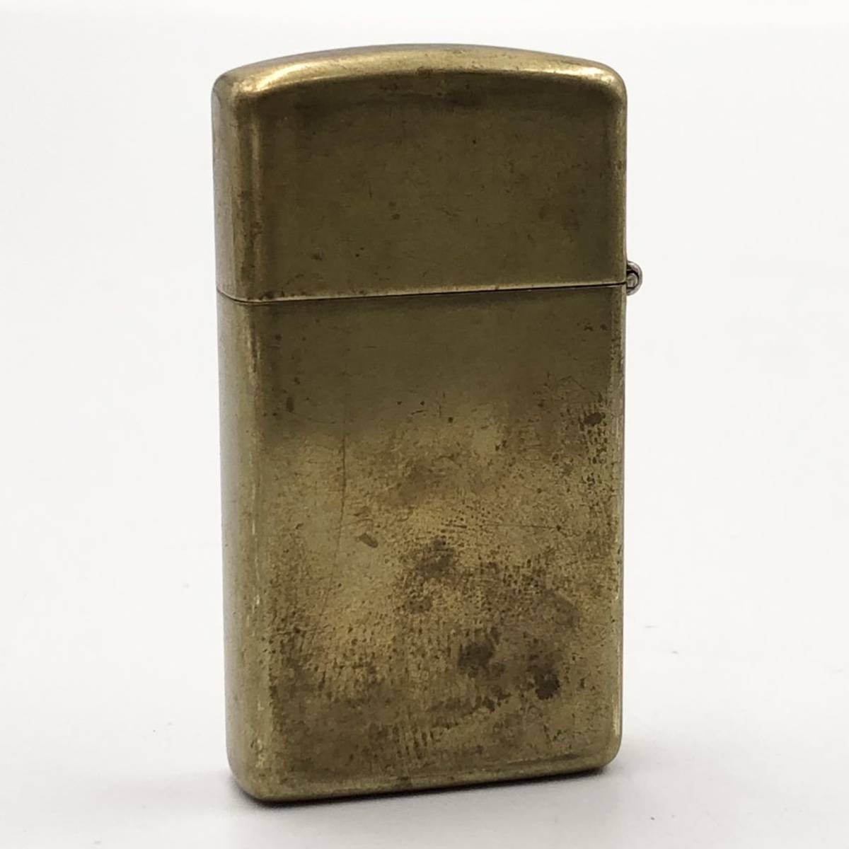 23TE☆ZIPPO solid brass SLIM☆ジッポ ジッポー ソリッドブラス 真鍮 