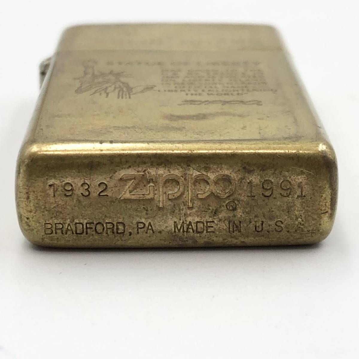23TE☆ZIPPO solid brass SLIM☆ジッポ ジッポー ソリッドブラス 真鍮 