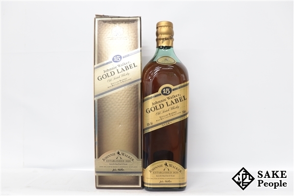 ◇注目! ジョニーウォーカー 15年 ゴールドラベル 旧ボトル 750ml 43