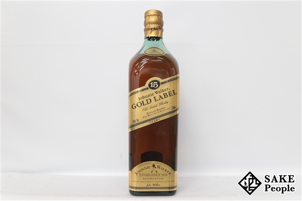 ◇注目! ジョニーウォーカー 15年 ゴールドラベル 旧ボトル 750ml 43
