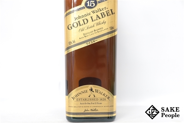 ◇注目! ジョニーウォーカー 15年 ゴールドラベル 旧ボトル 750ml 43