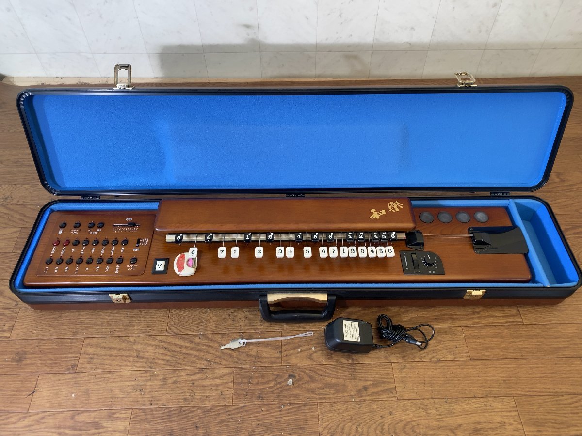 美品 スズキ大正琴 和樂 TES-101 木目調 ハードケース付き Suzuki