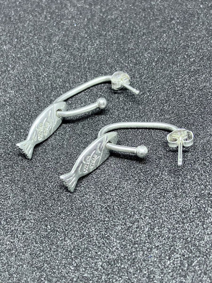 KENZO 魚 シルバー ピアス ケンゾー silver 925 個性的(ケンゾー 