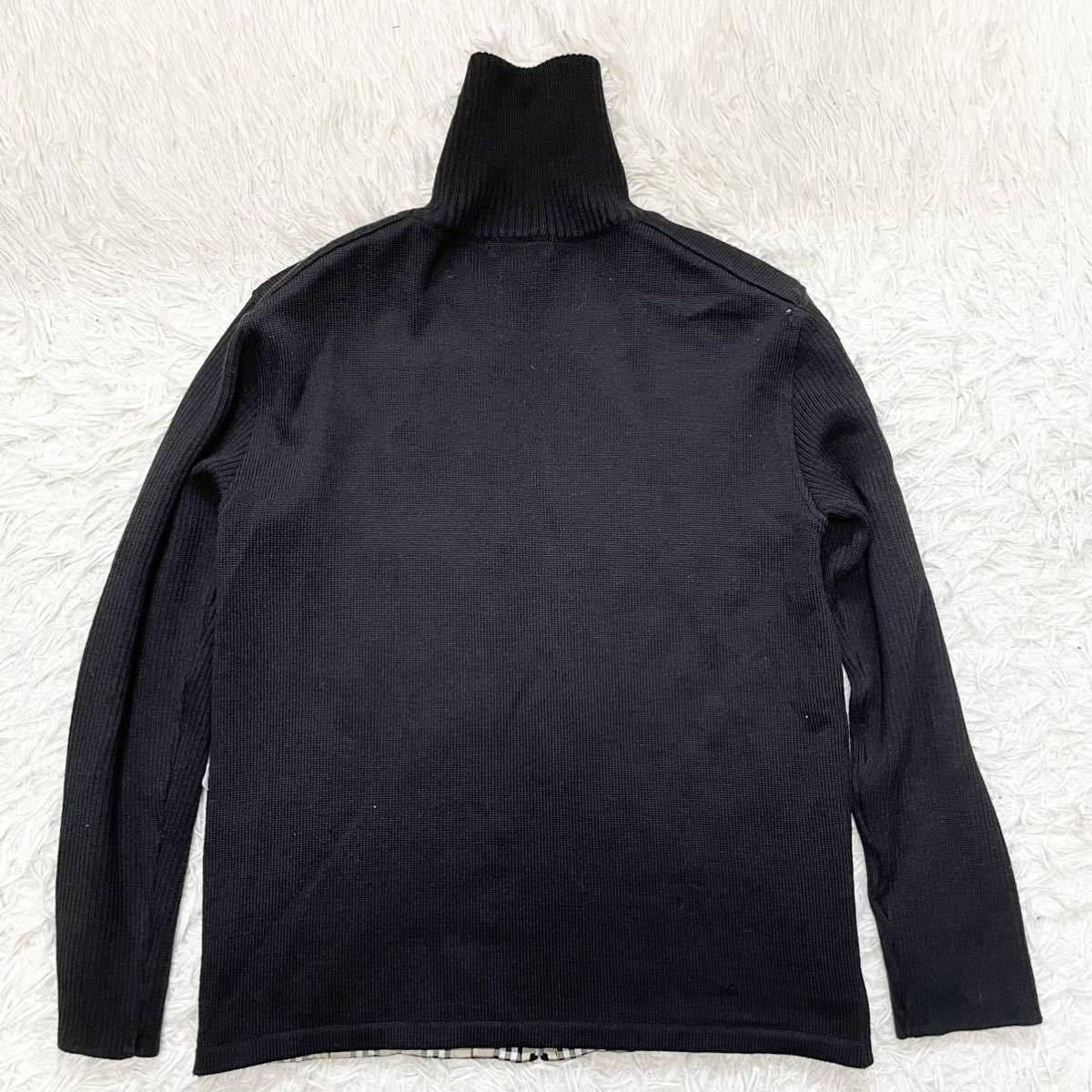 希少Lサイズ】BURBERRY BLACKLABEL バーバリーブラックレーベル ニット 