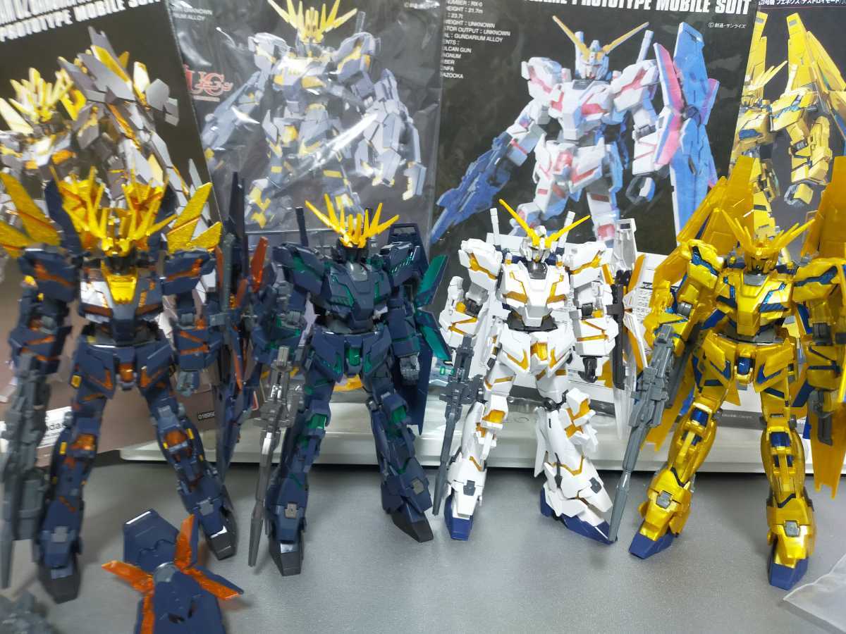 PG ユニコーンガンダム バンシー フェネクス 3体セット 完成品