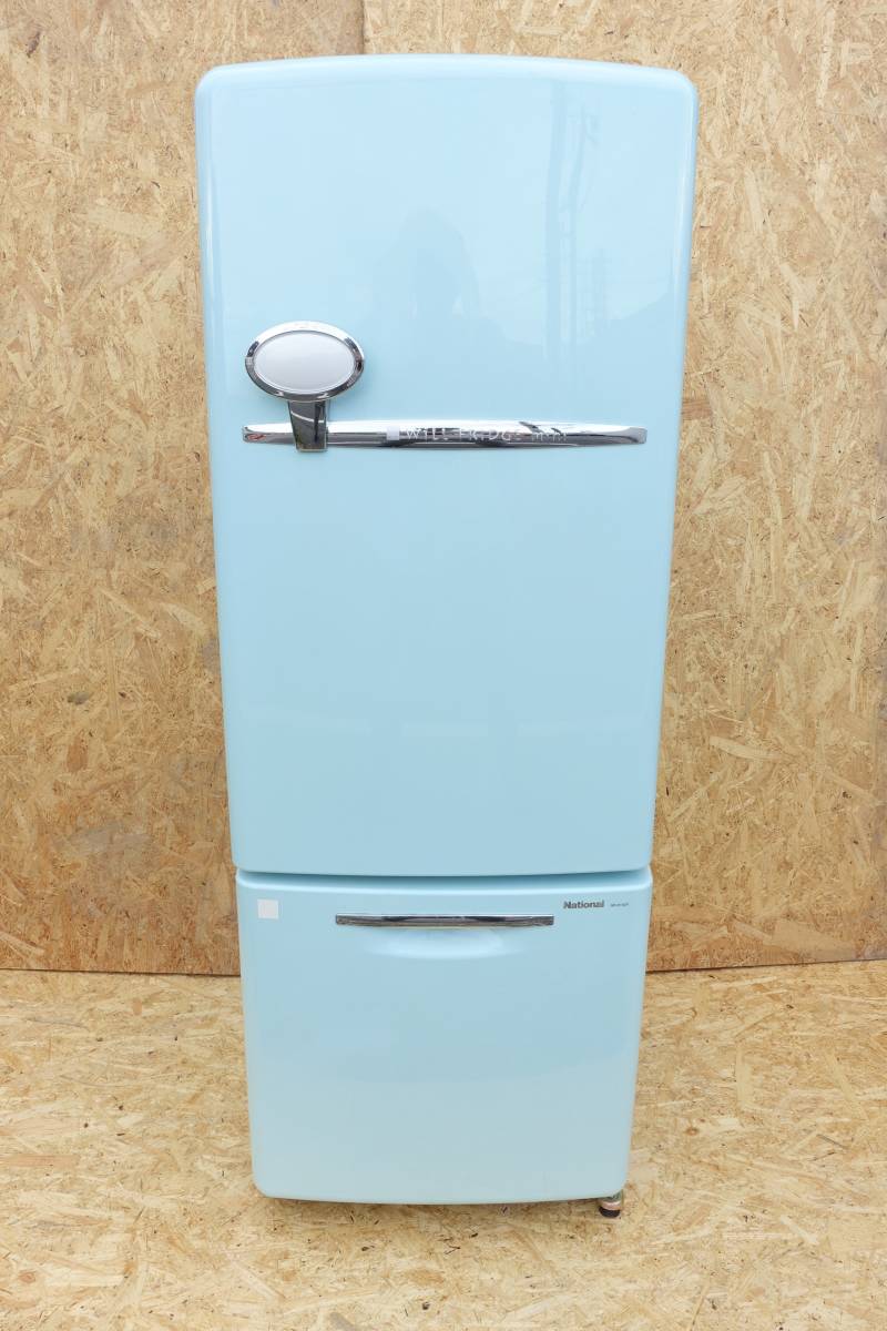 【レトロ冷蔵庫】WILL FRIDGE mini NR-B162R-W 送料込み National ナショナル Will FRIDGE mini ウィル 2ドア冷蔵庫 ターコイズ