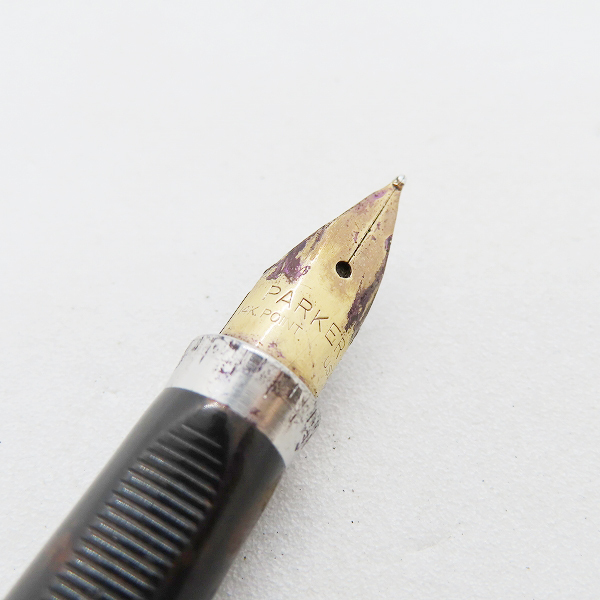 万年筆 筆記用具 スターリングシルバー ペン先 PARKER パーカー 14K