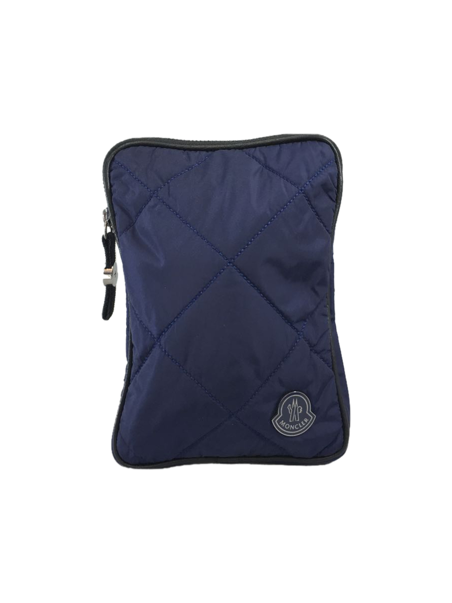 MONCLER◇PORTA TABLET MINI/キルティングポーチ/ナイロン/NVY MONCLER◇PORTA TABLET MINI/キルティングポーチ/ナイロン/NVY