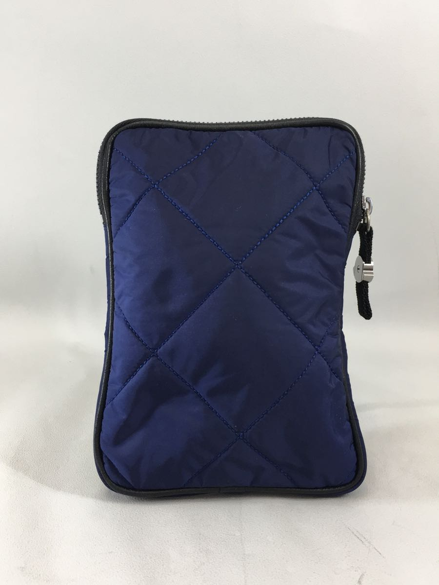 MONCLER◇PORTA TABLET MINI/キルティングポーチ/ナイロン/NVY
