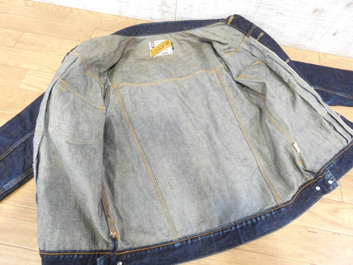 ☆【中古】TROPICALHELL by CoreFighter デニムジャケット Lサイズ 