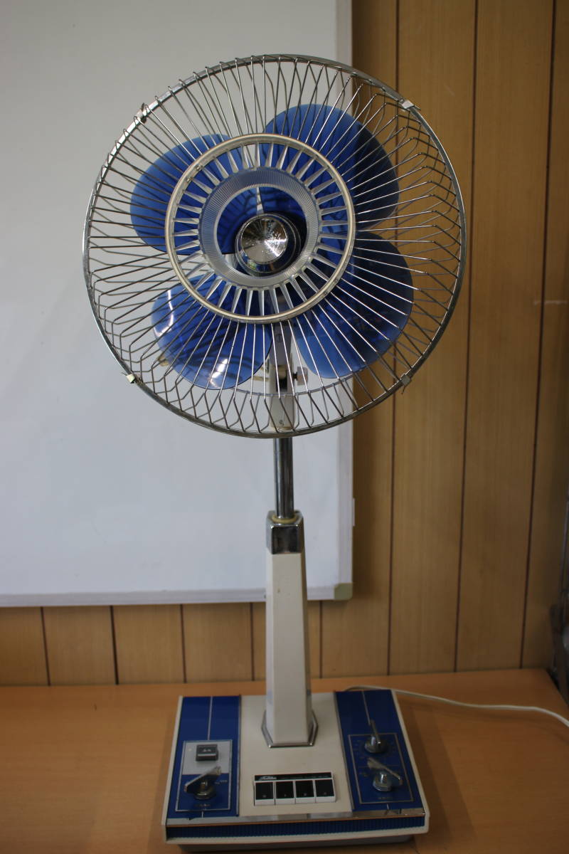 東芝 扇風機 MR CRYSTAL ZEPHYR マリンブルー 昭和レトロ 扇風機 昭和