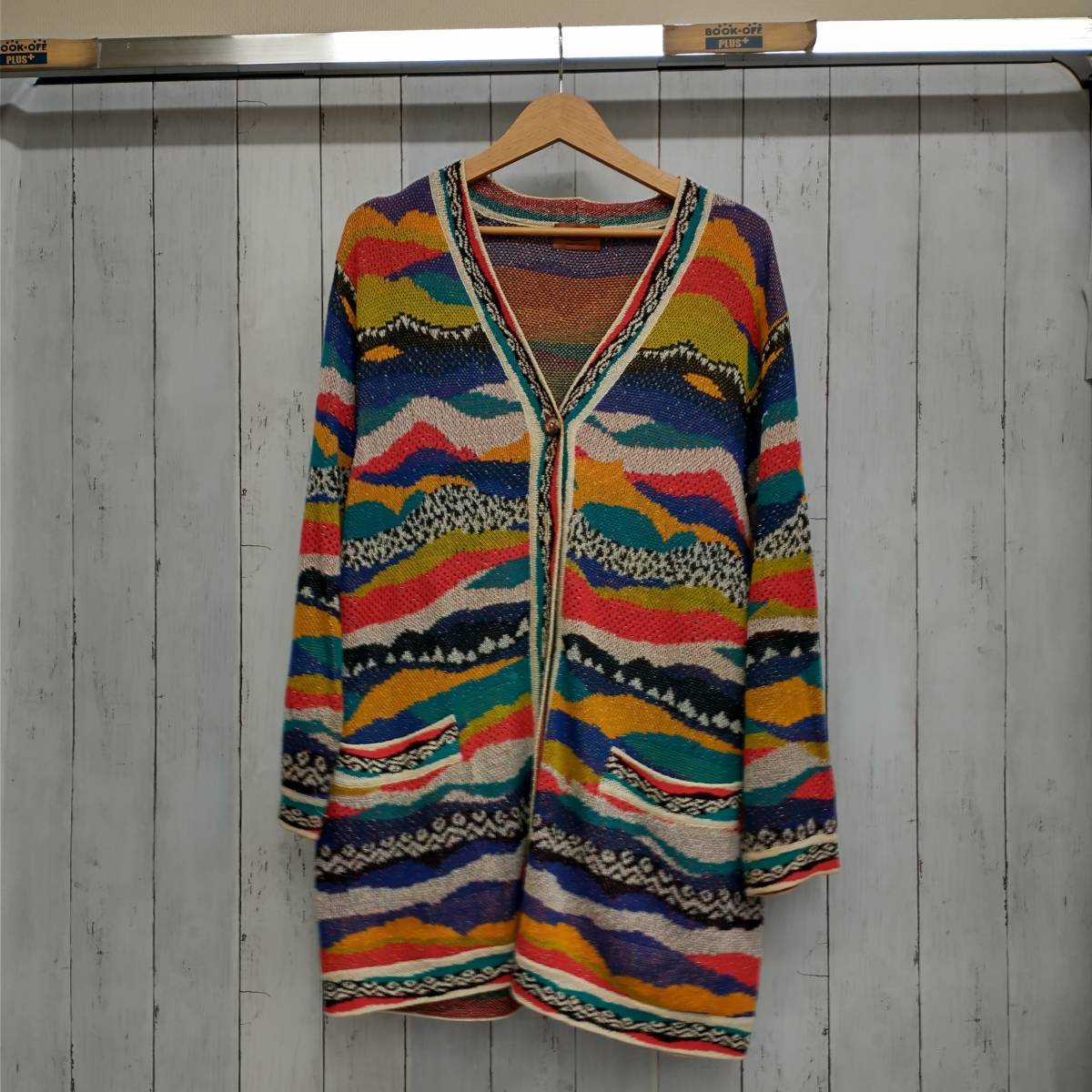 MISSONI イタリア製／マルチカラー 長袖カーディガン ミッソーニ