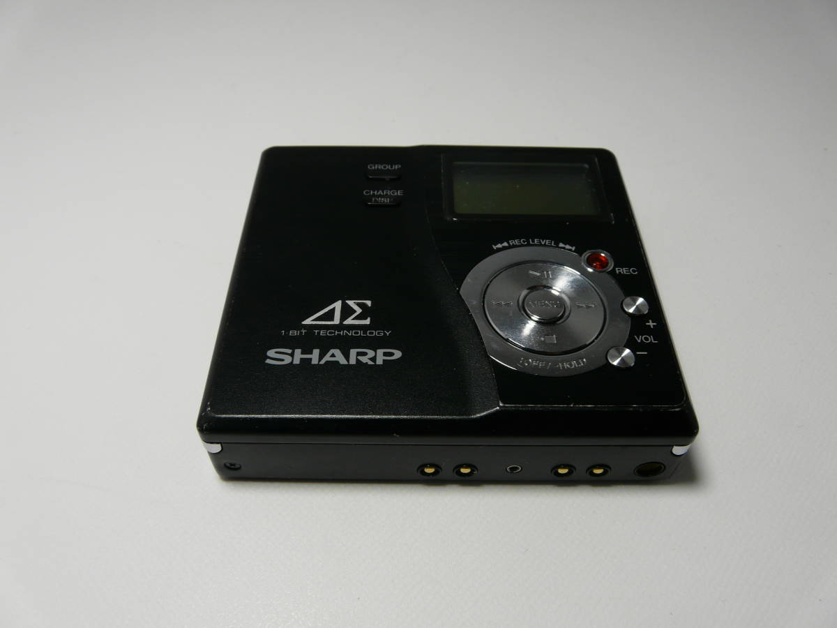 SHARP シャープ 録音再生 1bit MDLP MD-DR77B 動作品 SHARP Auvi MDLP