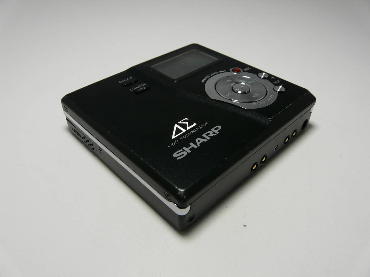 SHARP シャープ 録音再生 1bit MDLP MD-DR77B 動作品 SHARP Auvi MDLP