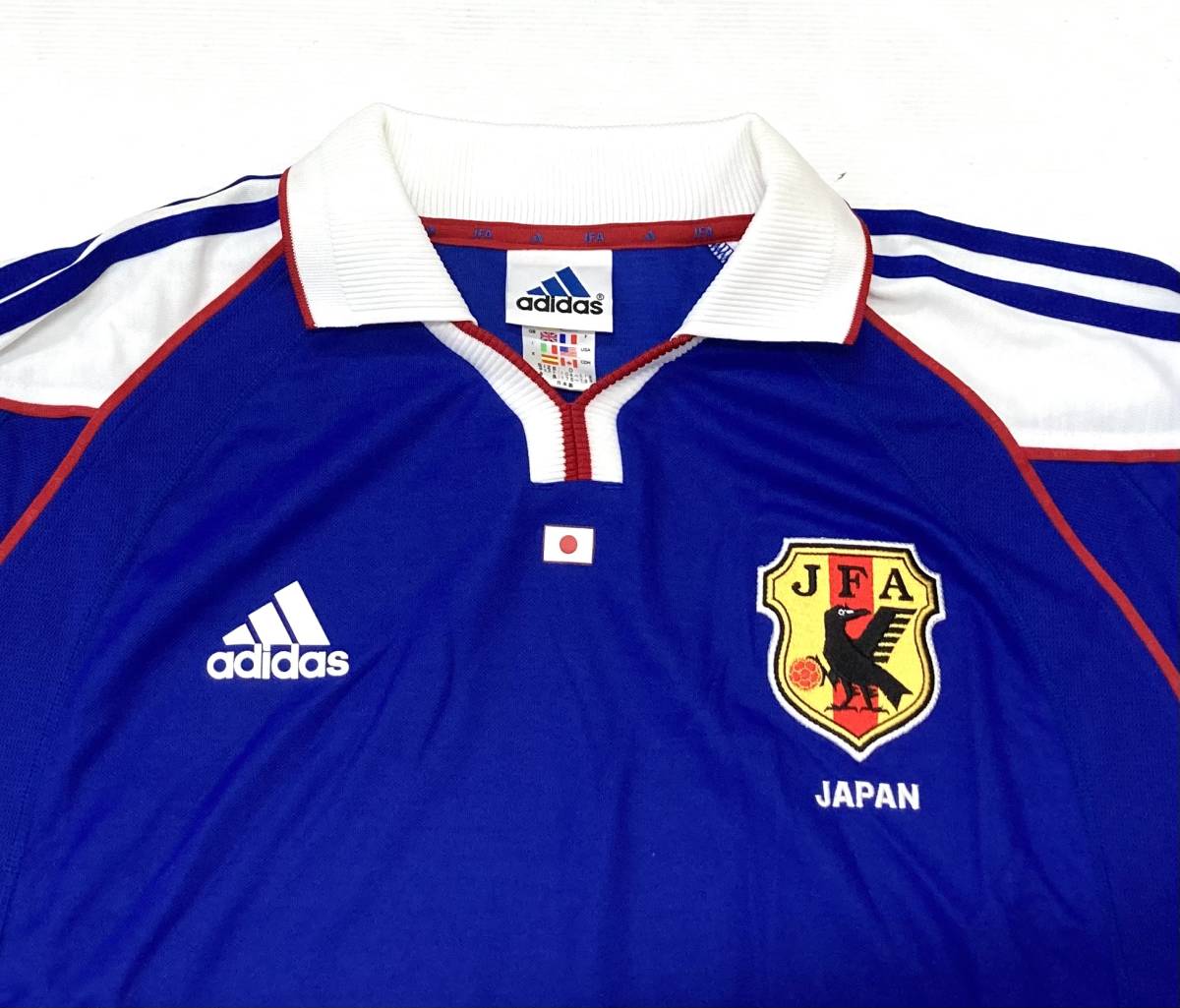 美品 adidas 日本製 2001 コンフェデレーション 日本代表 ユニフォーム