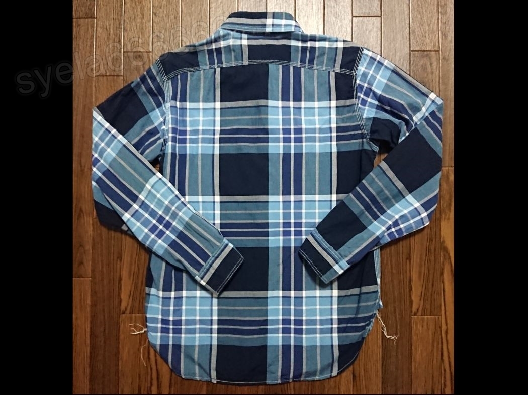 美品☆Engineered Garments☆16年品 Work Shirt Big Plaid☆サイズS 青☆エンジニアードガーメンツ☆チェック ワークシャツ
