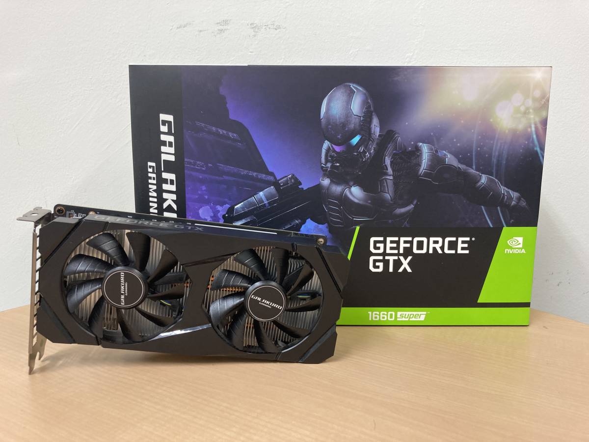 動確済みジャンク】玄人志向 GALAKURO GAMING GEFORCE GTX 1660 Super