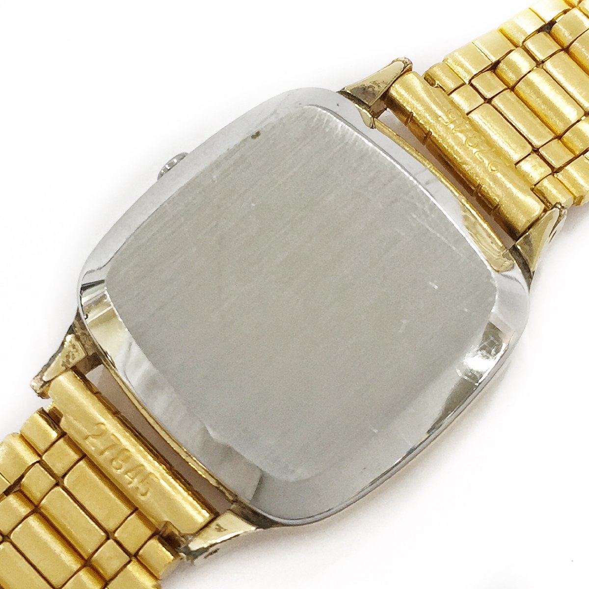 稼働品!!電池交換済!!OMEGA/オメガ デビル 金色 リューズレス クォーツ 