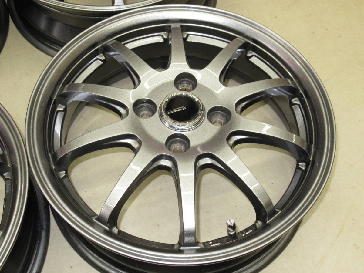 程度良品！ホットスタッフ G・SPEED G-04 4.5J-15 off+45 pcd100/4H